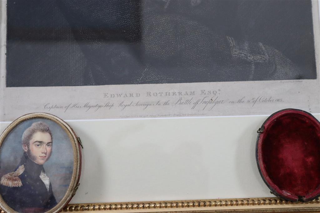 Battle of Trafalgar Interest. The Companion Military Order of the Bath awarded to Captain Edward Rotheram, HMS Royal Sovereign